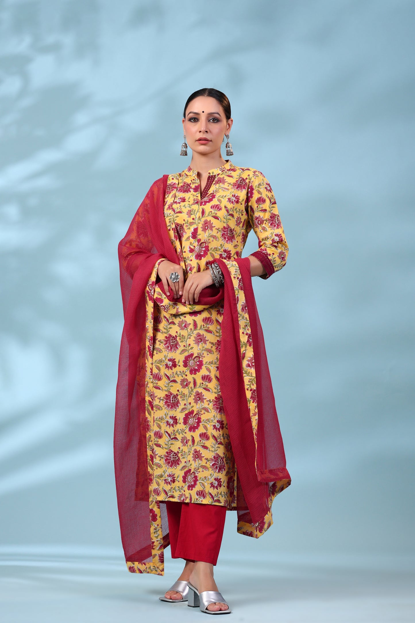 Basant Bahar Shirt Bottom Dupatta Set