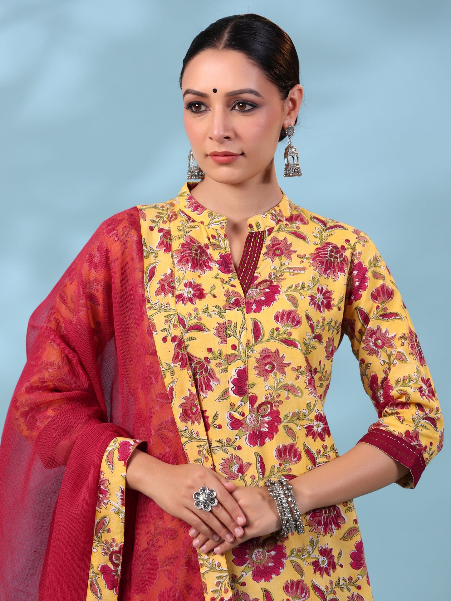 Basant Bahar Shirt Bottom Dupatta Set