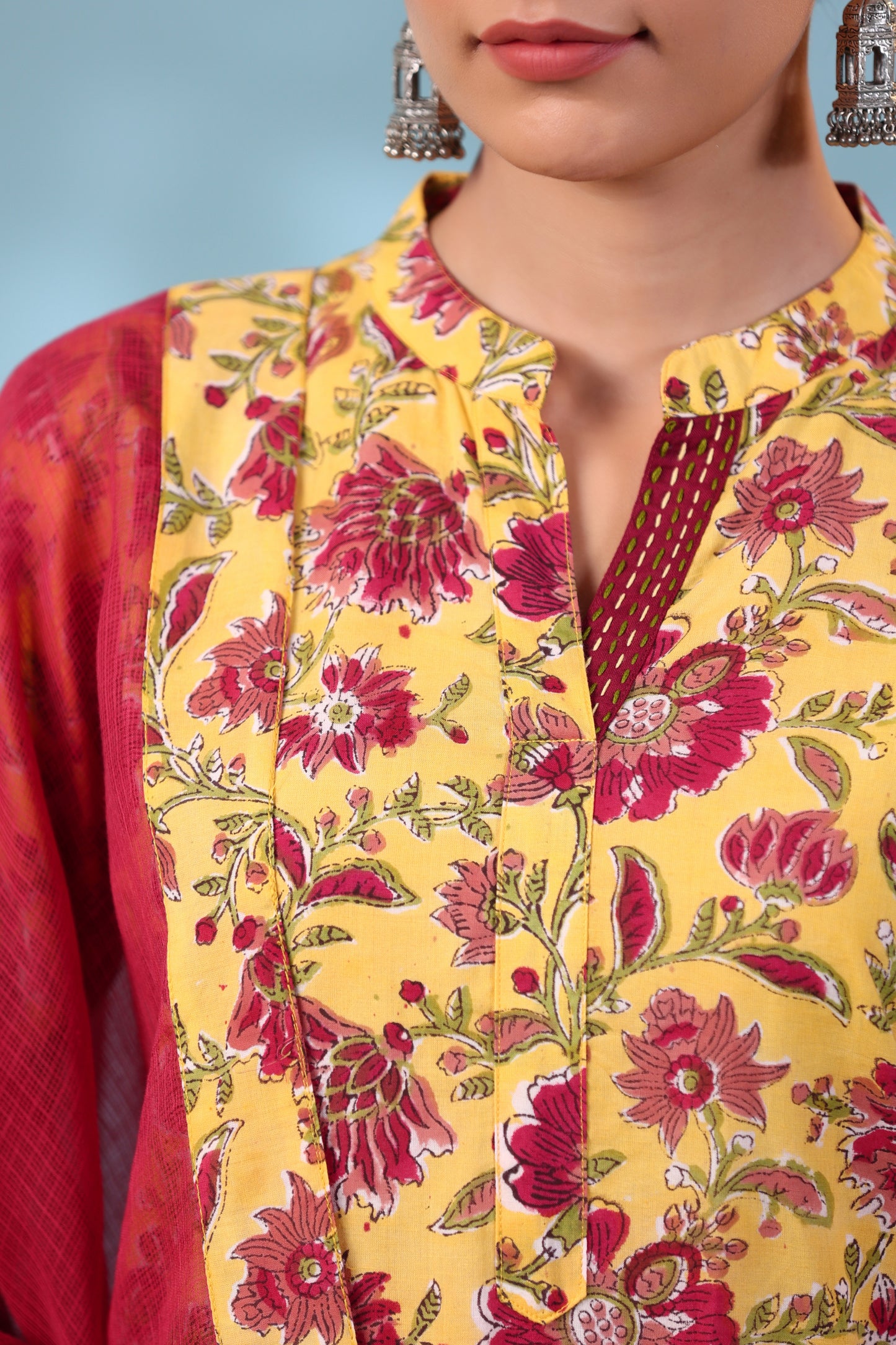 Basant Bahar Shirt Bottom Dupatta Set