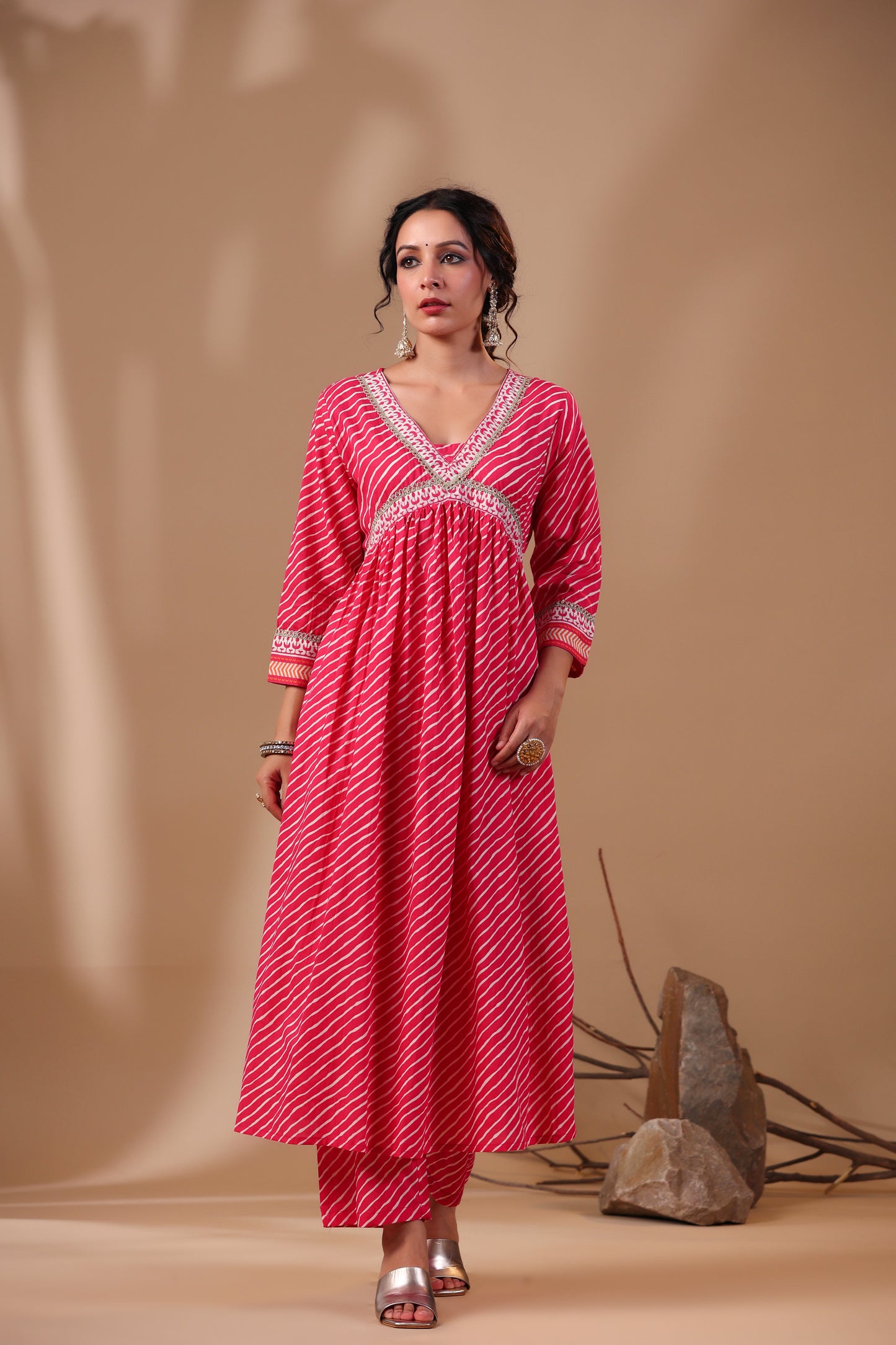 Gulabi Lehariya Co-ord Set