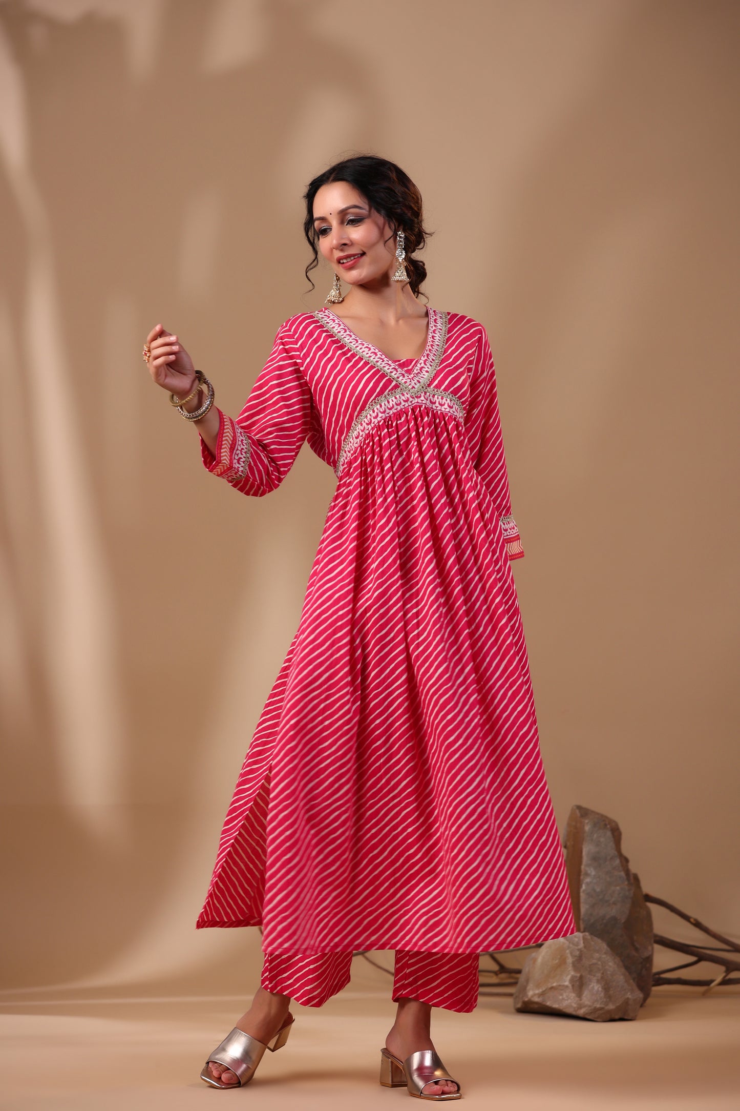 Gulabi Lehariya Co-ord Set
