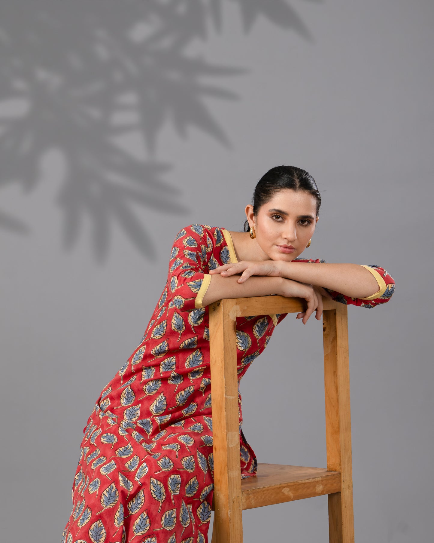 Gulmohar handblock kurta set