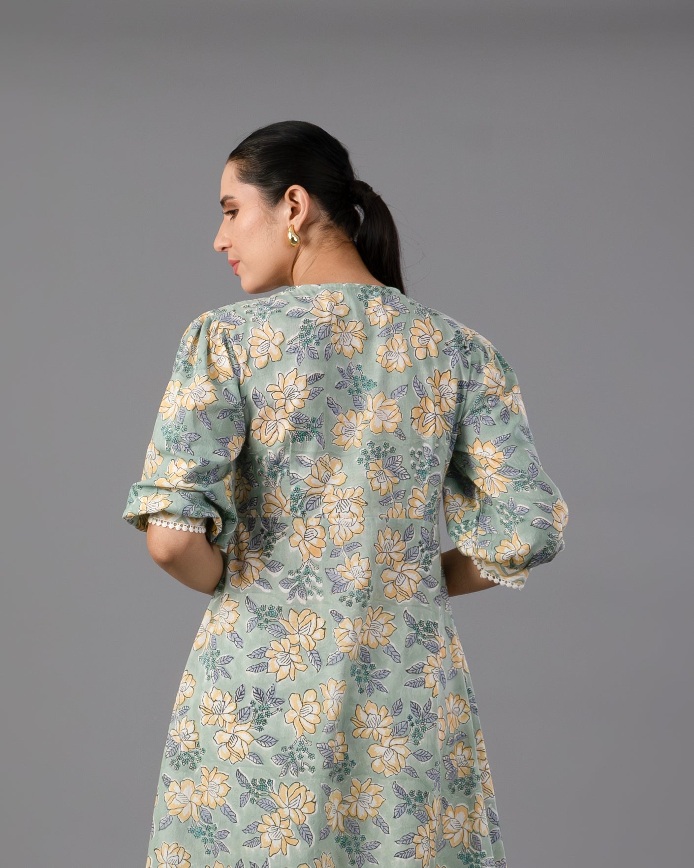Nargis handblock kurta set