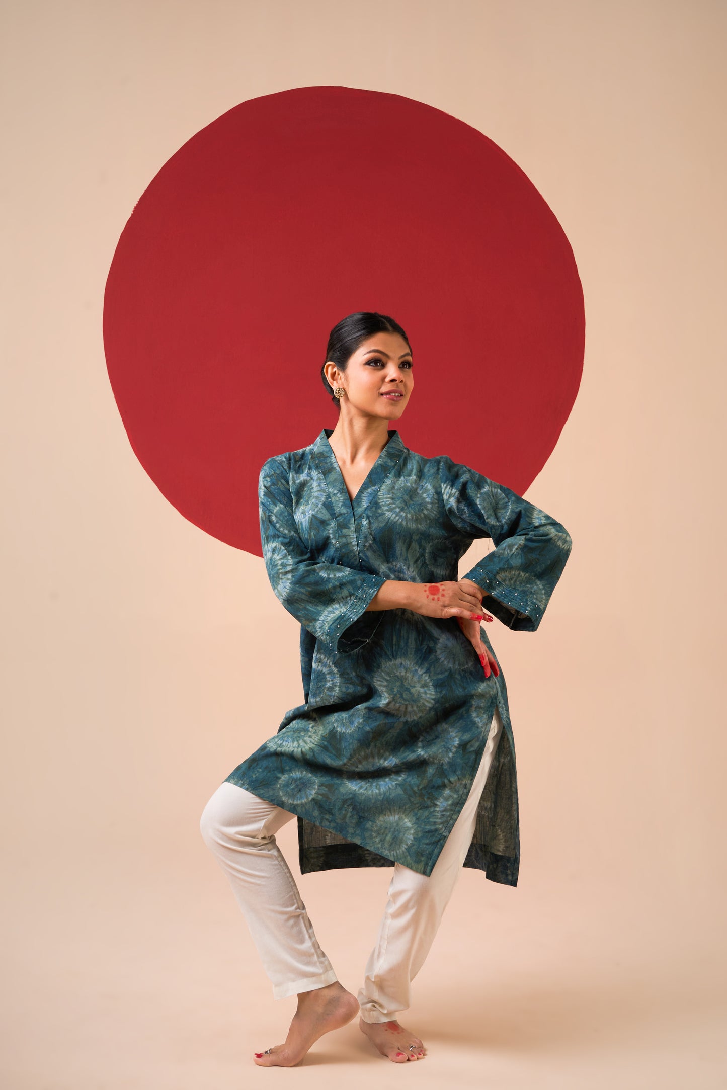 Ambika Tie & Dye Short Kurti