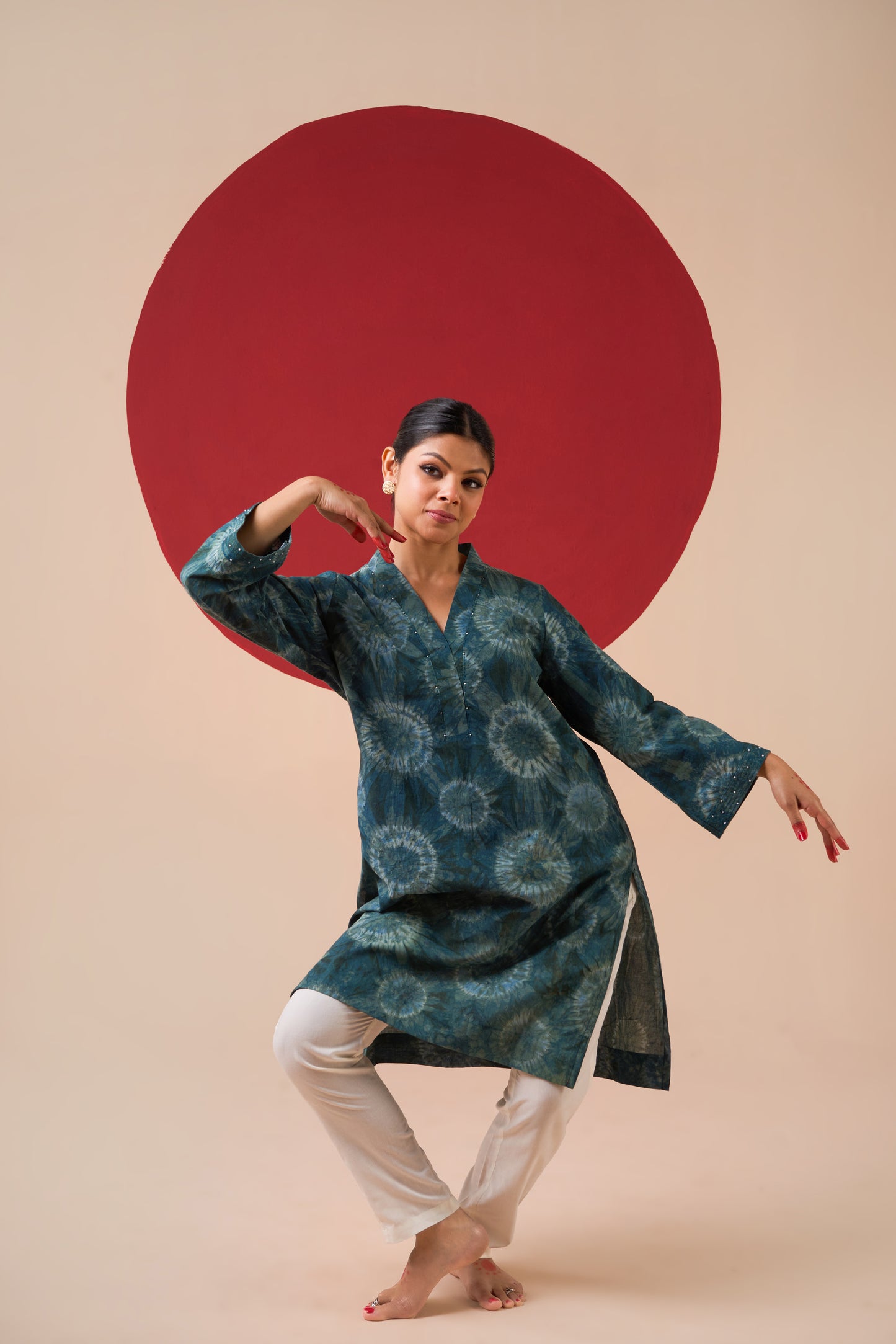 Ambika Tie & Dye Short Kurti