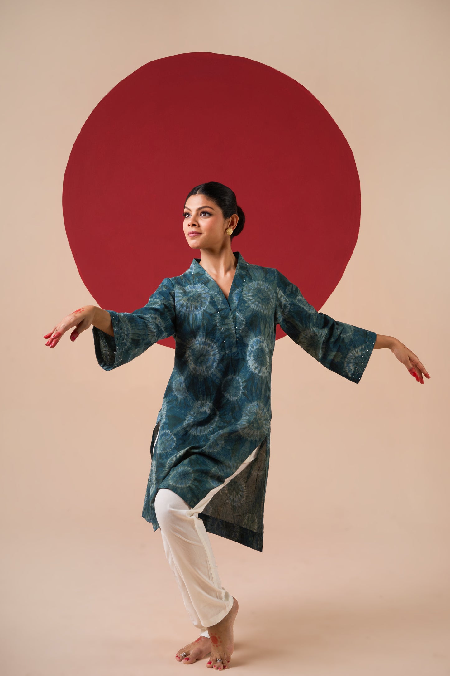 Ambika Tie & Dye Short Kurti