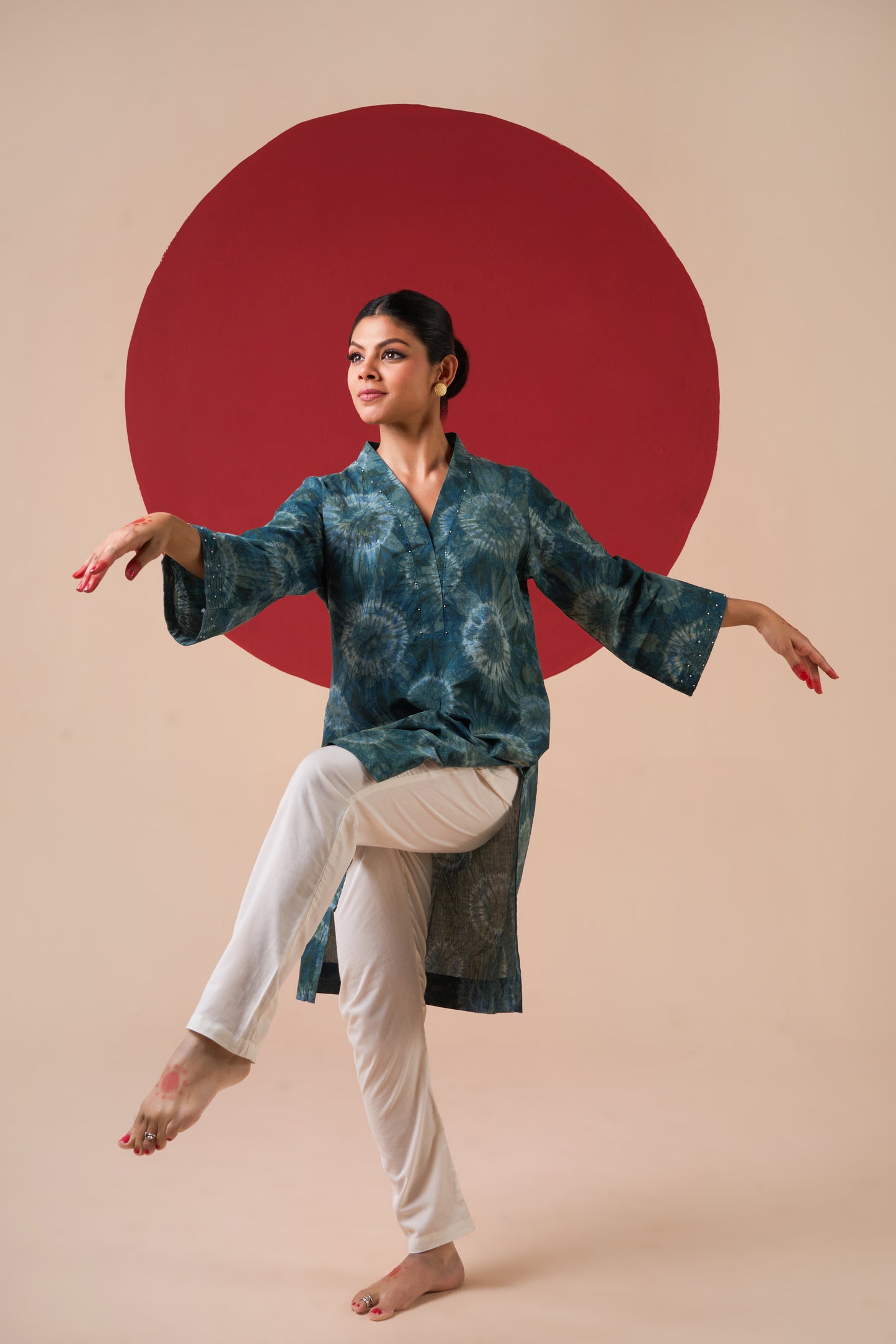 Ambika Tie & Dye Short Kurti