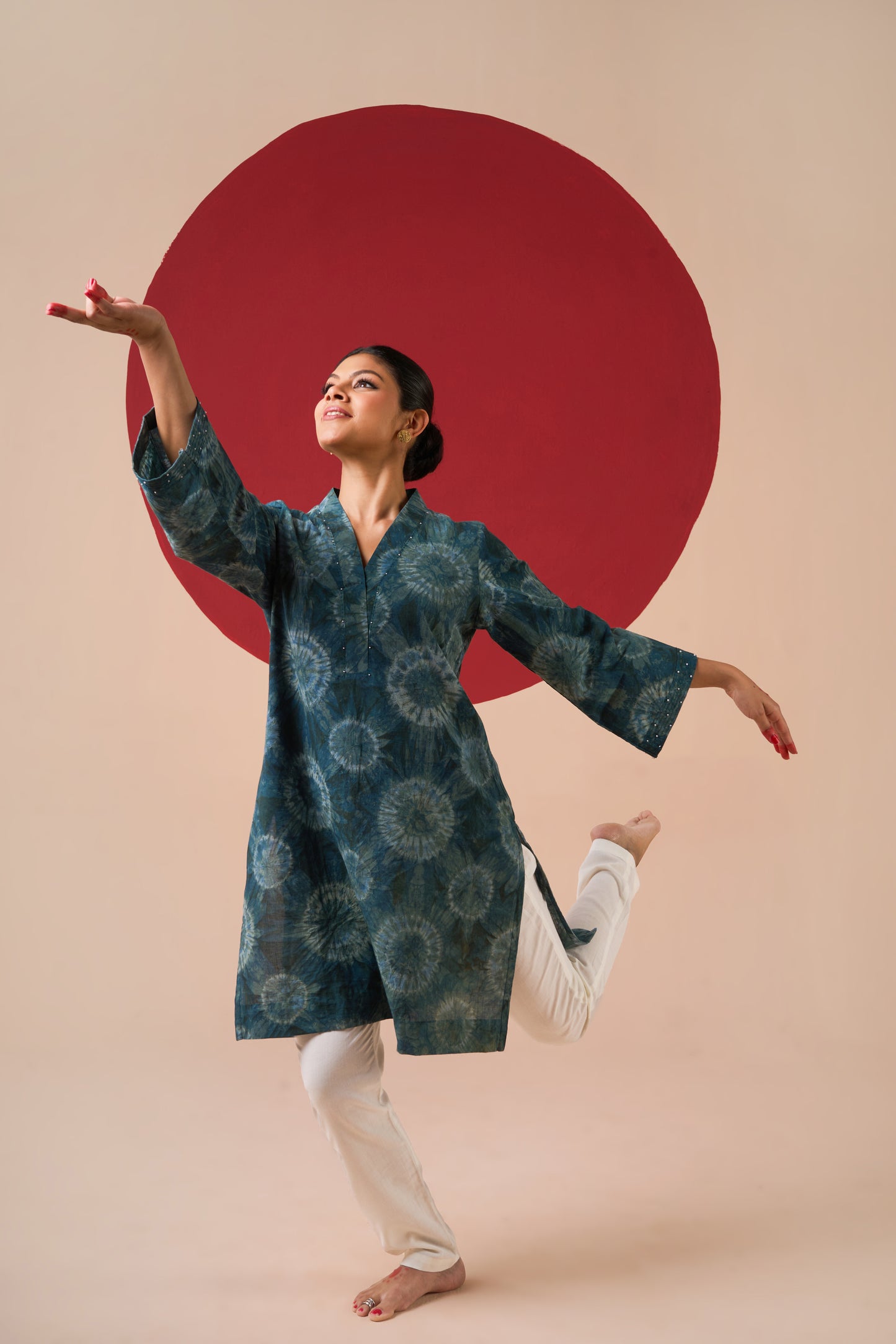 Ambika Tie & Dye Short Kurti