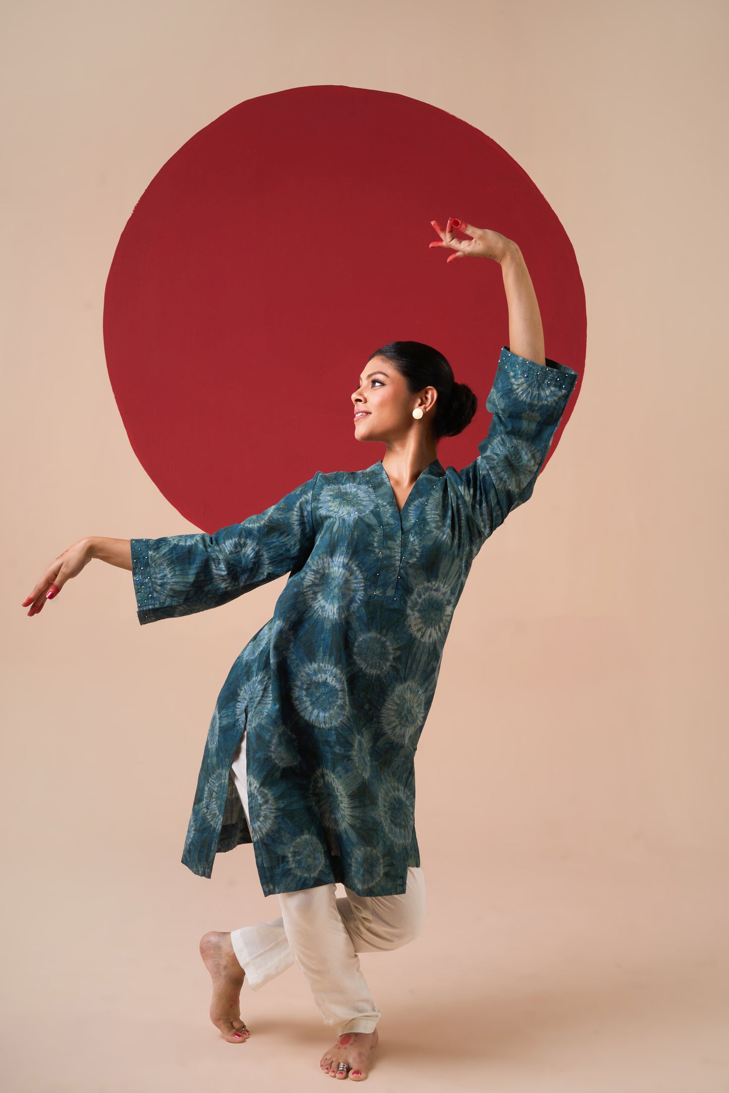 Ambika Tie & Dye Short Kurti