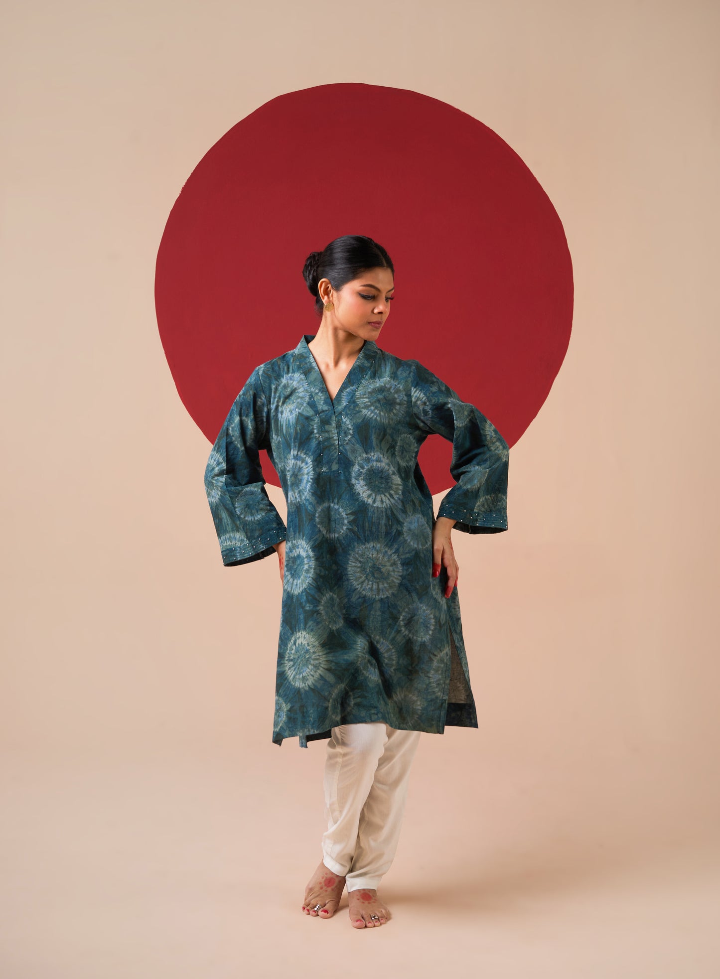 Ambika Tie & Dye Short Kurti
