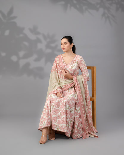 Kaner Anarkali Kurta Set