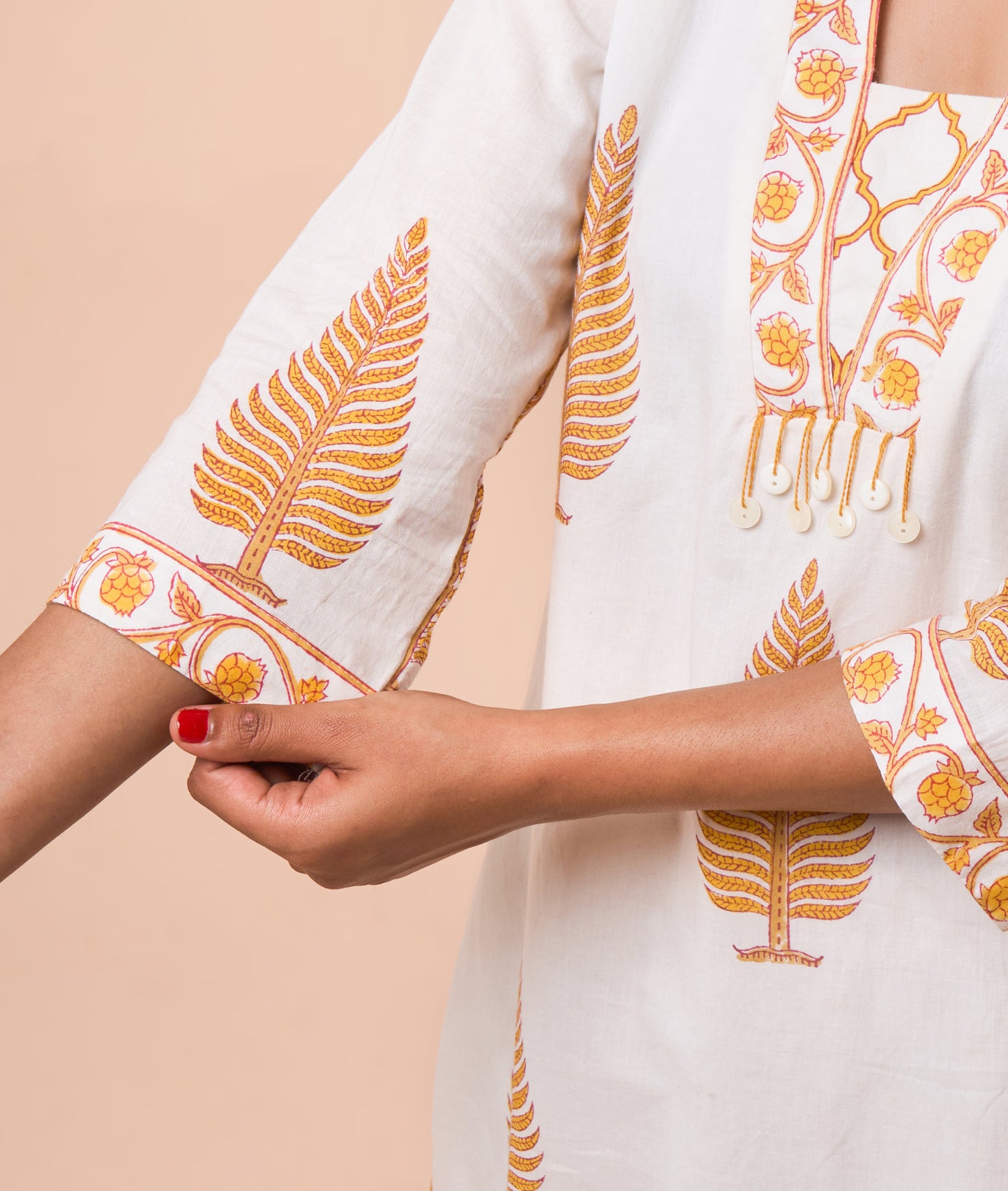 CHITRA HANDBLOCK STRAIGHT KURTA SET