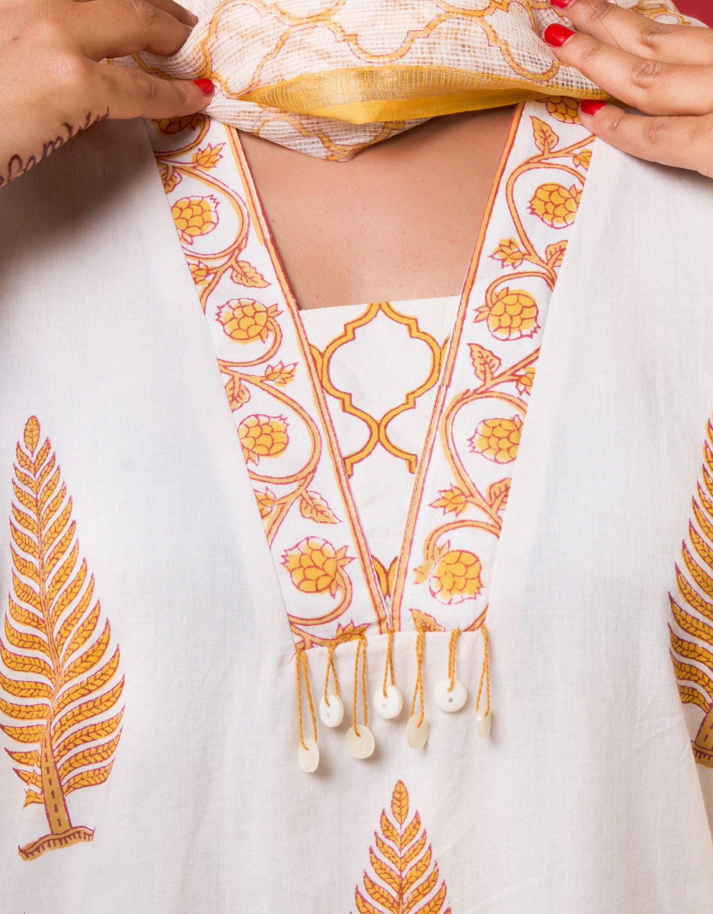 CHITRA HANDBLOCK STRAIGHT KURTA SET