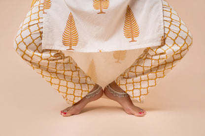 CHITRA HANDBLOCK STRAIGHT KURTA SET