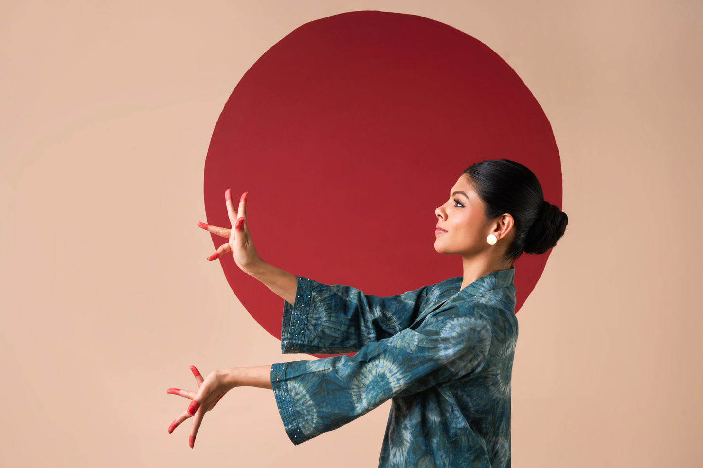 Neeti Tie And Dye Straight Kurta Set