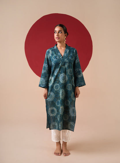 Neeti Tie And Dye Straight Kurta Set