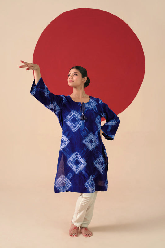 AMRITA TIE & DYE SHORT KURTI