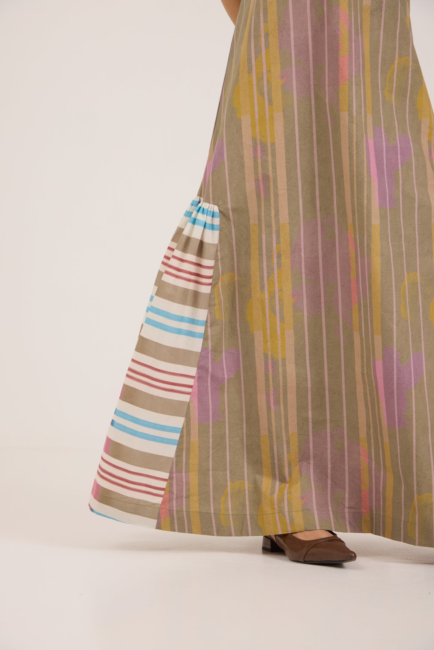 MATCHA CANDY RUFFLE MAXI DRESS