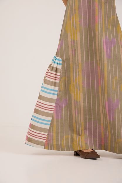 MATCHA CANDY RUFFLE MAXI DRESS
