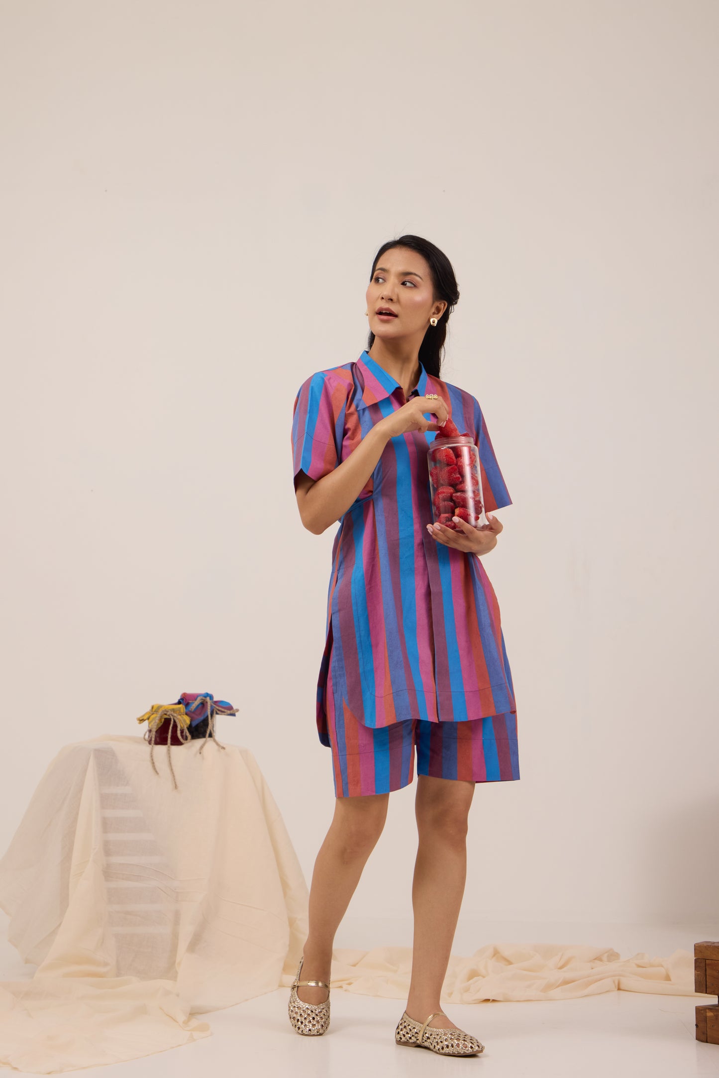 BERRY SODA SHORTS COORD SET