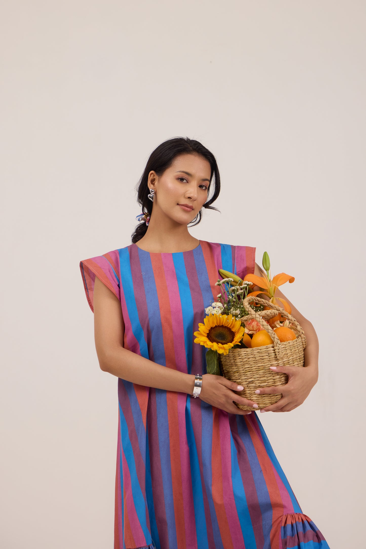 CANDY WAVE RUFFLE MAXI DRESS