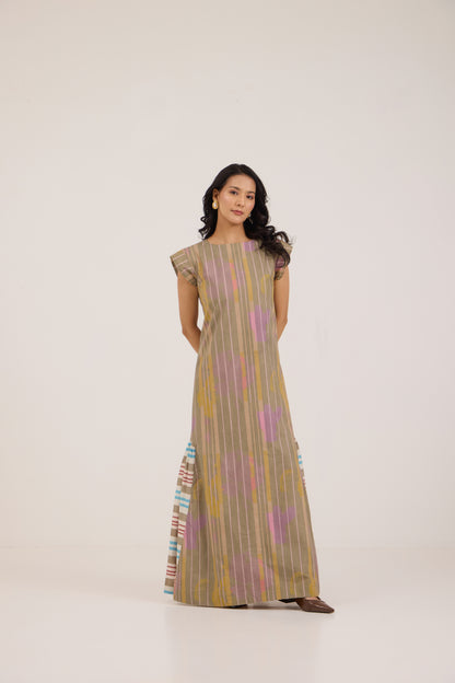 MATCHA CANDY RUFFLE MAXI DRESS