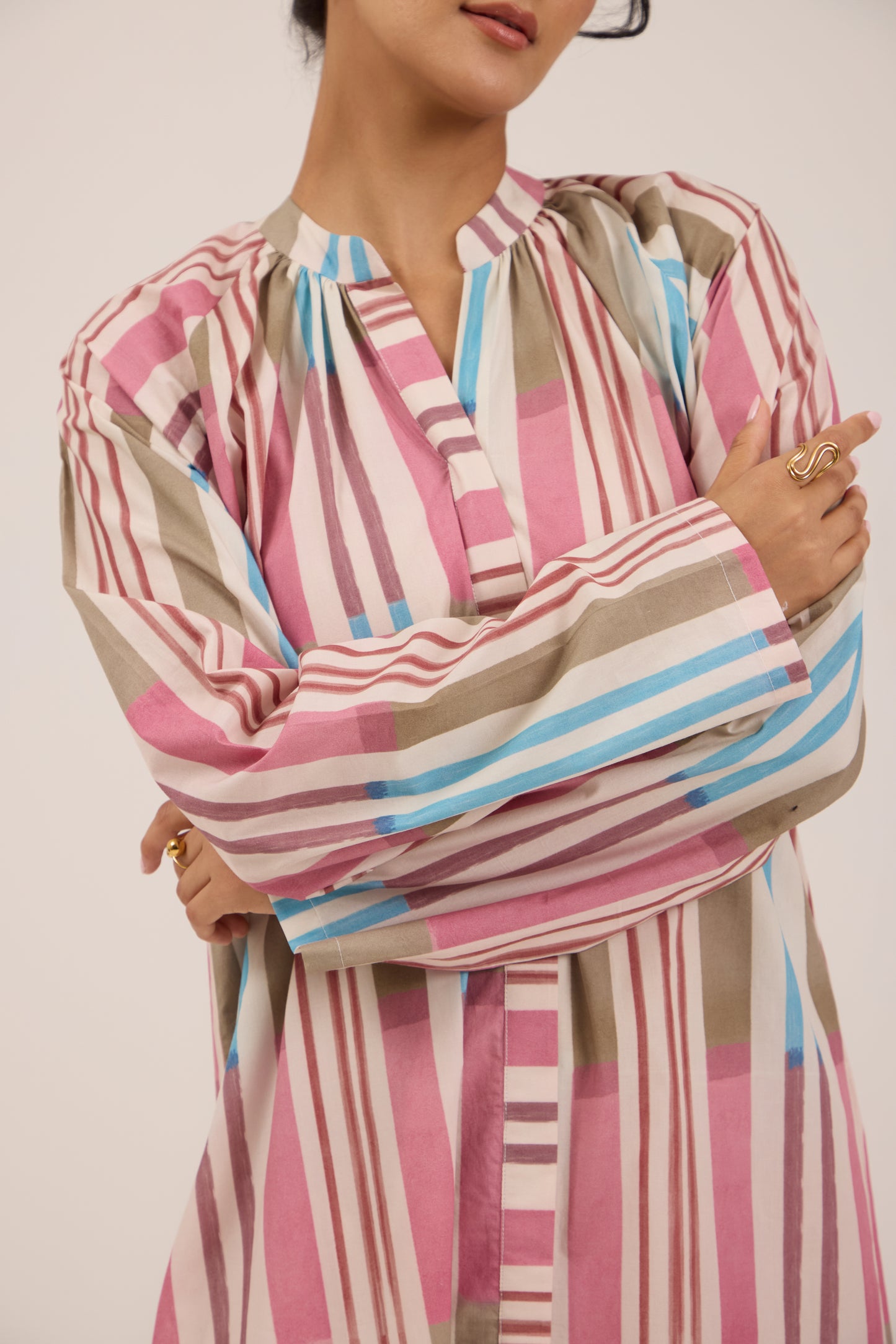 COTTON CANDY LONG SHIRT COORD SET