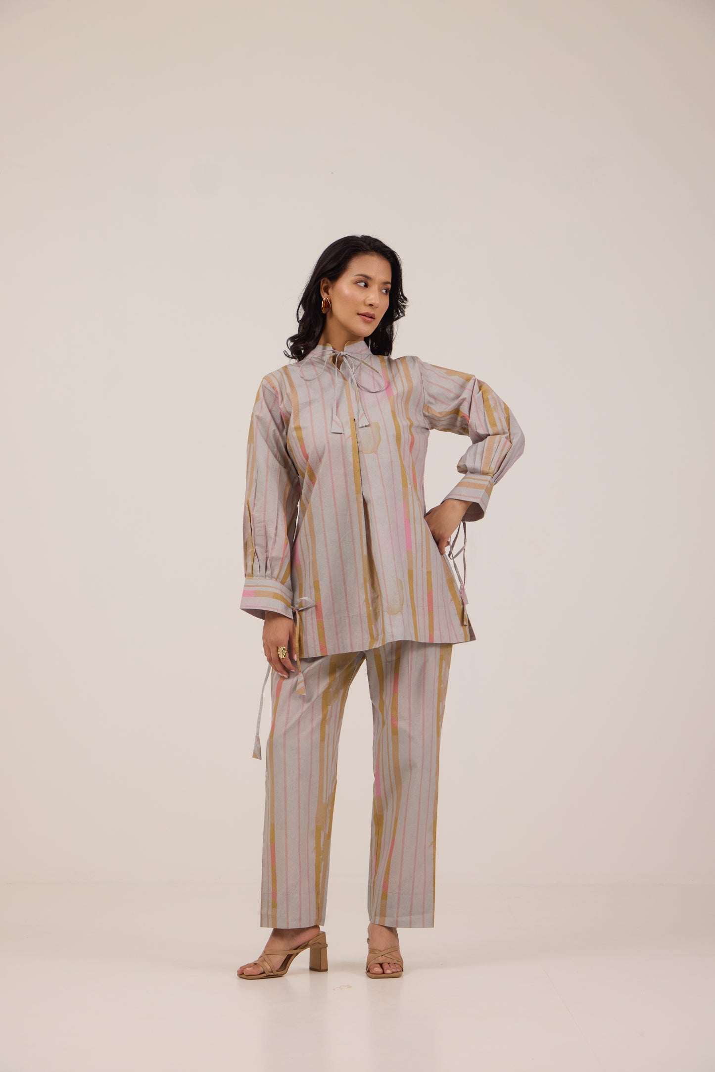 MARSHMALLOW STRIPE COORD SET