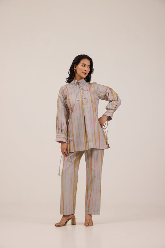 MARSHMALLOW STRIPE COORD SET