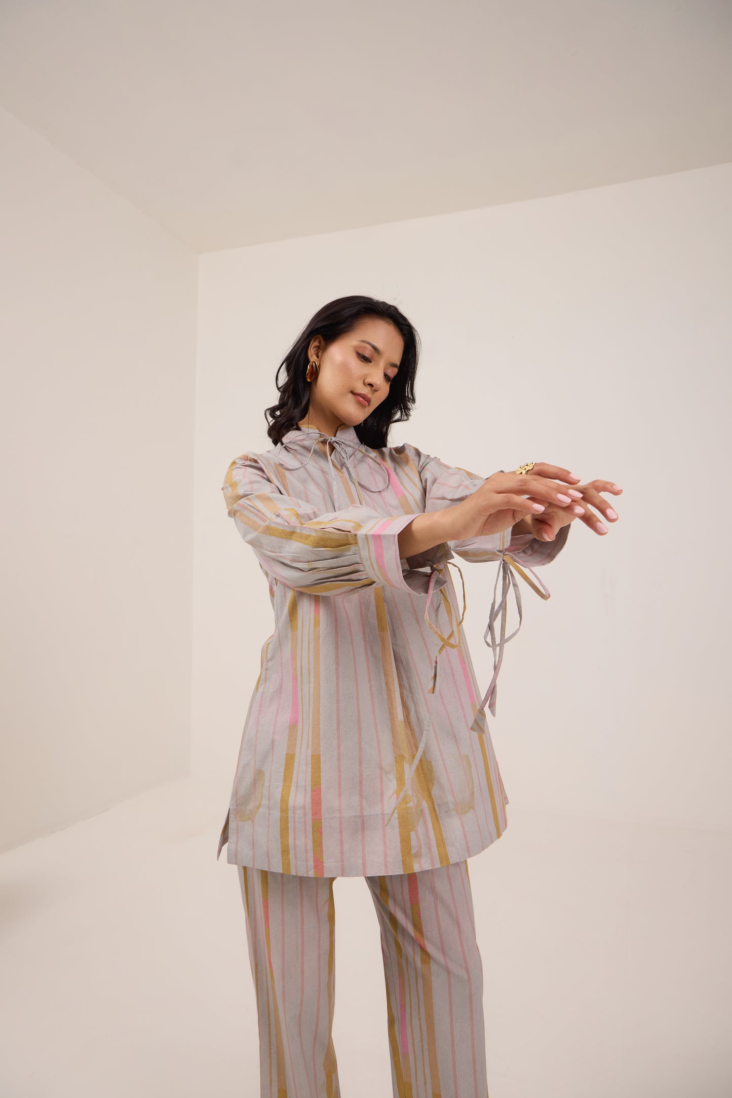 MARSHMALLOW STRIPE COORD SET