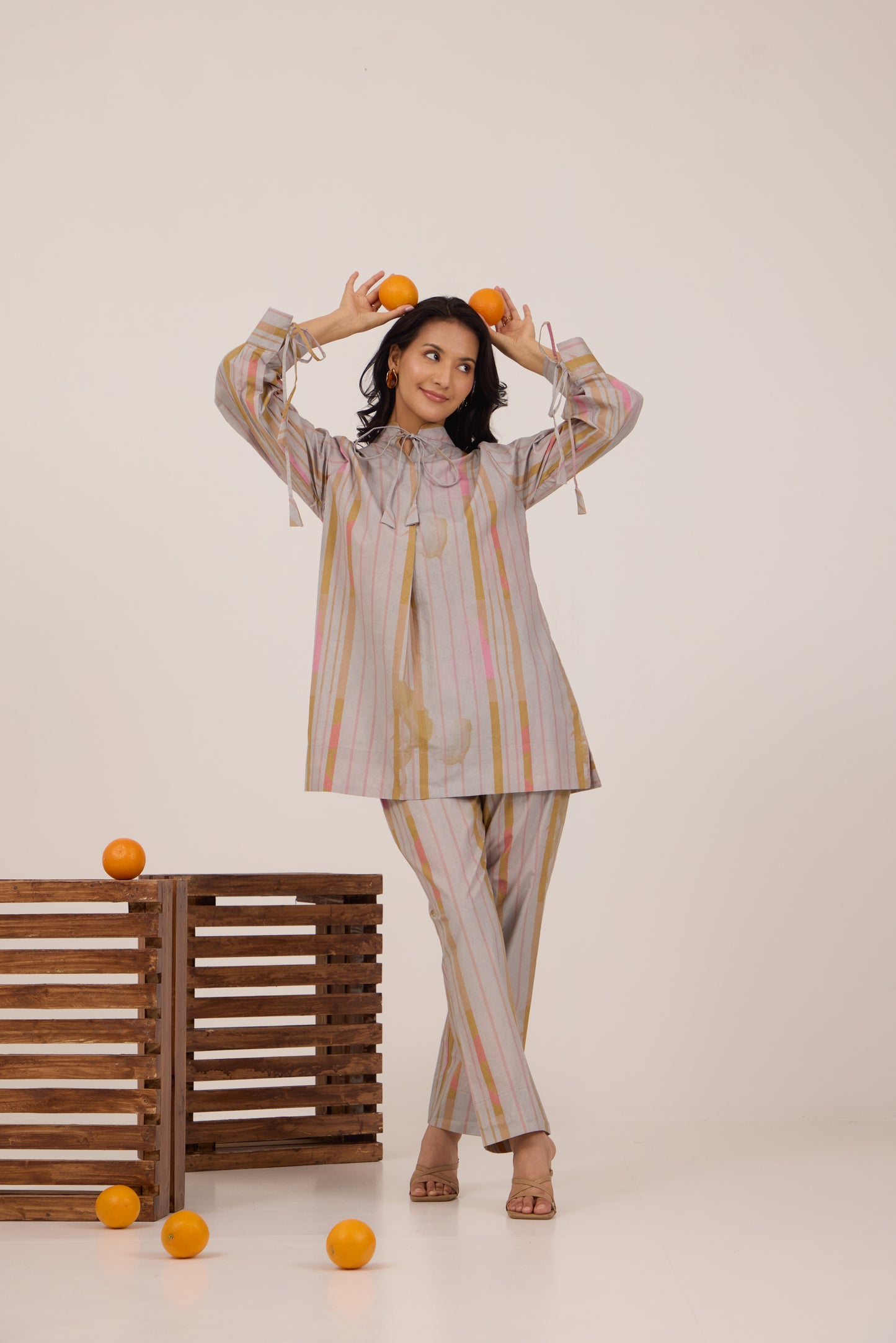 MARSHMALLOW STRIPE COORD SET