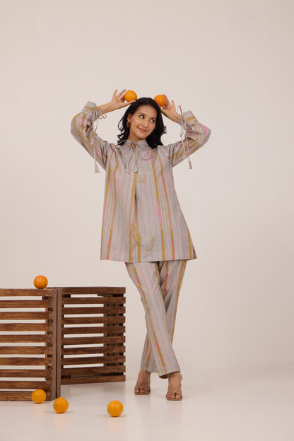 MARSHMALLOW STRIPE COORD SET