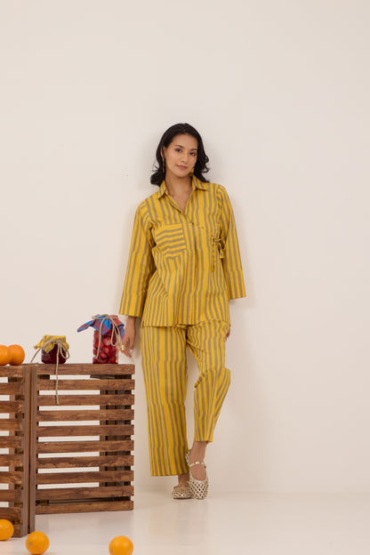 LEMON DRIZZLE PANTS COORD SET