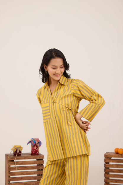 LEMON DRIZZLE PANTS COORD SET