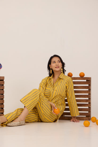 LEMON DRIZZLE PANTS COORD SET