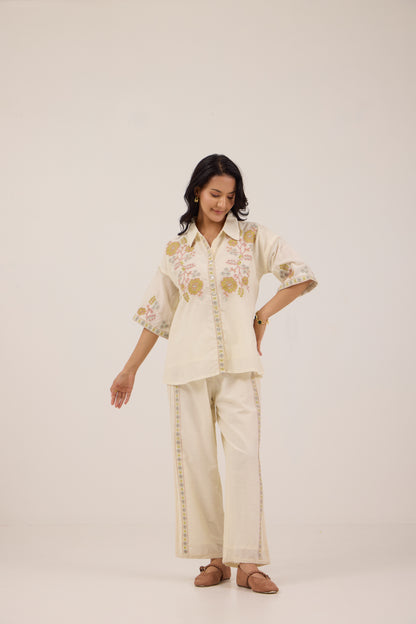 VANILLA POP EMBROIDERED COORD SET