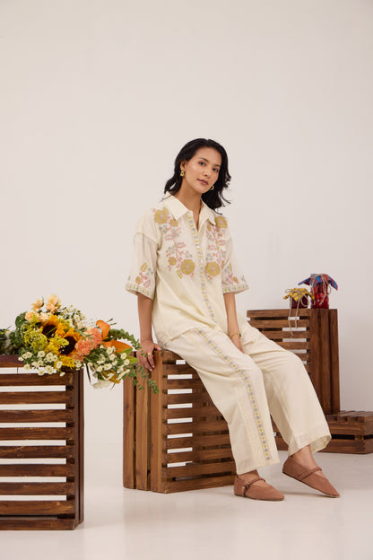 VANILLA POP EMBROIDERED COORD SET
